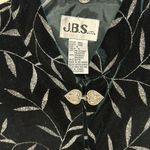 JBS Ltd Deep green Velvet Jacket Blazer Silver Metallic Womens Evening Sz 10 Photo 3