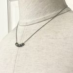 Fossil  dainty small disc silver tone necklace Photo 2
