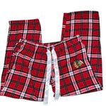 Sideline nhl red plaid Chicago Blackhawks flannel pjs pants! Size XL Photo 0