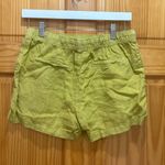 C&C California  Size Small 100% Linen High-Rise Mustard Yellow Shorts. Photo 2