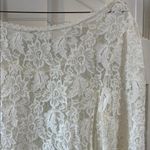 Free People  Sheer Floral Lace Ruffled Blouse with Bell Sleeve - Size Small Photo 10