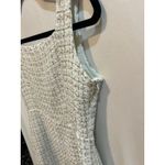 Tweed Mini‎ Dress Sleeveless Pearl Button Detail Career Party Cute Gold Size L Photo 7