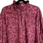 Lands End Purple Paisley Fleece Jacket Pullover 1/4 Zip Size 3X #460736 Photo 1