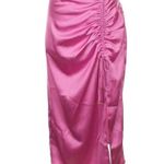 Marc New York  Barbie Pink Chic Gathered Drawstring Midi Skirt Size Small S Photo 0