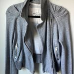 Abercrombie & Fitch  Moto style cotton blend sweatshirt jacket In size medium Photo 5
