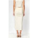 Lovers + Friends  Gianne Satin Skirt, Ivory, XS Photo 5