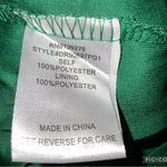 DR2 Green & Blue Paisley Short Sleeve Double V Above Knee Casual Chiffon Dress L Size L Photo 11