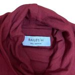 Bailey 44‎ Small Cranberry Black Bottom Sleeveless Turtleneck Short Dress Photo 3
