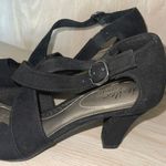 dexflex comfort Womens Pump Heels Sandals Criss Cross Strap 170295 Black Size 7M Photo 3