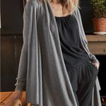 Garnet Hill  Soft Gray Eco Merino Wool Convertible Cardigan Medium Photo 2
