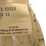 Vintage White Spade Print Stretch Party Casual Casino Retro Poker Midi Skirt Size 10 Photo 5