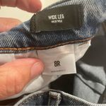 EXPRESS  Denim Jeans Women 8R High Rise Wide Leg Medium Wash Pleated Boho Trendy Photo 8