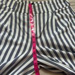 ZARA  Black and White Striped Wide Leg Pants Photo 6