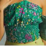 Maeve by Anthropologie Green Floral Smocked Top - NO STRAP Photo 1
