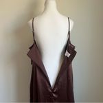 Birdy Grey Lydia Shiny Satin Chocolate Brown Maxi Dress NEW Size XXL Bridesmaid Photo 9