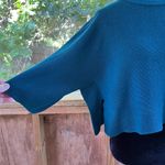 Stella Carakasi Days Like This Cropped Sweater Teal Size XS Blue Photo 4
