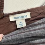 Sundance Catalog Size 8 Allende Dress 100% Linen Midi Brown Gray Sleeveless Photo 3