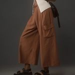 Anthropologie By Wide-Leg Bungee Pants- Size XS in Brown Photo 1