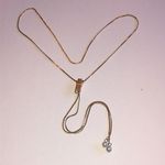 Chic Gold Tone Adjustable Zipper Necklace with Faux Pearl Charms Photo 3