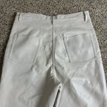 Wilfred Aritzia  Melina Vegan Leather Pants Cream Size 10 Straight Leg High Rise Photo 4