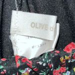 OLIVE des OLIVE Black Floral Poppy Tiered Ruffle Short Mini Skirt XS/S Photo 9