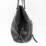 Liz Claiborne Triple-Zip Faux Saffiano Satchel Bag Black Photo 3