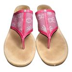 UGG  Women's Solena Pink thong Wedge Sandals size 7 Photo 1