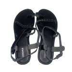 Sonoma  Black Sandals with Ankle Strap and Braided Detail Medium 7/8 Photo 2