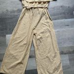 Lucky & Blessed Women’s Size XL Striped Jumpsuit Off Photo 10