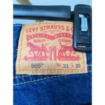 Levi's Levi’s 505 Straight Leg Jeans Classic Americana Dark Wash Y2K Revival Fit 90s Photo 4