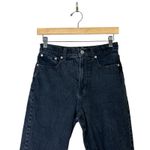 Madewell The ’90s Straight Jeans Womens 26 Black High Rise Stretch Clean Girl Photo 2