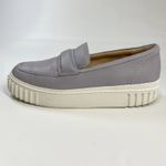 Clarks  Women's Lavender Leather Loafers Penny Platform Slip On‎ Size 9.5 W EU 41 Photo 7