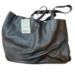 Everlane  The Soft Leather Tote Black Pebbled Shoulder Bag Genuine Leather New Photo 2