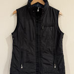 Golfino Women's Quilted Vest Back Plaid Black Size US 12 Preppy Athleisure Golf Photo 0