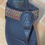 Skechers Brown Cali Tone Ups Sandals Flip Flops Boho Toe Post Thong - Size 7 Photo 1