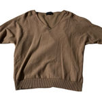 Premise  V-Neck Sweater in Warm Brown Photo 0