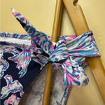 Lilly Pulitzer Luella Tropical Resortwear Dress in Deep Sea Navy Shells Bells M Photo 3