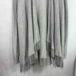 Chelsea & Theodore Fringe Trim Long Sleeve Grey Cardigan Size L Gray Size L Photo 3