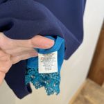 Moulinette Soeurs Anthropologie Dress Y2K Blue Nautical Fisherman Preppy 10 Overall Button Mini Photo 10