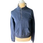 Hollister  navy‎ blue 3/4 zip up sweatshirt Photo 5