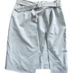 Amanda & Chelsea  Light Gray Pencil Skirt Photo 0