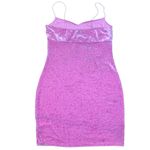 Urban Outfitters •  pink velvet mini dress small Photo 2