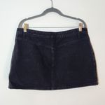 Pretty Little Thing Black Denim Cargo Mini Skirt Size 10 NWT Photo 1
