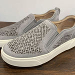 Vionic  Kimmie Perf Slip On Supportive Sneaker Round To Suede Leather Gray 7M Photo 0