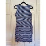 J. McLaughlin red striped ruffle asymmetrical dress small Photo 6