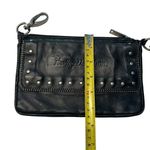 Vintage‎ Harley Davidson Studded Leather Hip Bag Black Bikercore Belt Bag Moto Photo 3