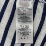 Splendid  cardigan open front long sleeve button tabs 2 pockets navy white size L Photo 6