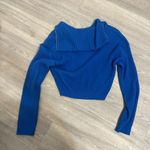 Cotton On Blue cropped quarter zip up sweater  Photo 1