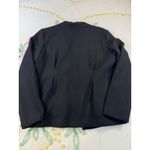 Vera Wang Simply Vera Women Black Waterfall Ruffle Open Front Blazer Jacket XL Photo 8