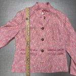 Sail To Sable STS  L Button Jacket Blazer Neon Tweed Pink Gold Career Barbie Photo 8